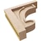 Ekena Millwork 4"W x 16"D x 16"H Thin Alma Rough Cedar Woodgrain TimberThane Corbel, Primed Tan CORUR04X16X16ALMRCPR - alternate 2